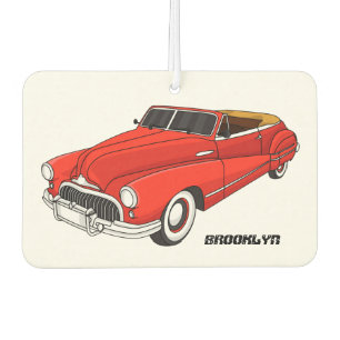 Classic red 1948 automobile car air freshener