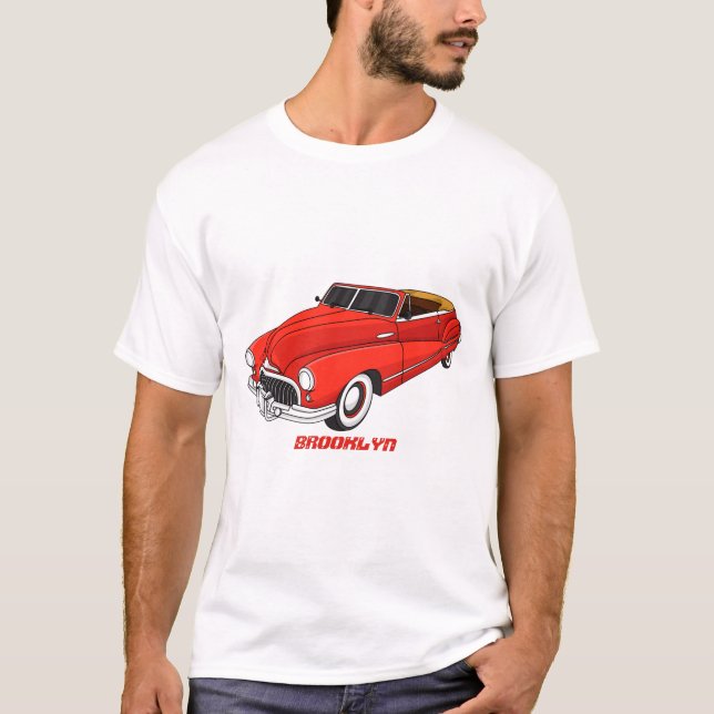 Classic red 1948 automobile  T-Shirt (Front)