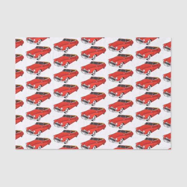 Classic red 1948 automobile tissue paper (Front)