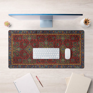 Classic Red and Blue,Persian Rug Carpet Pattern Desk Mat