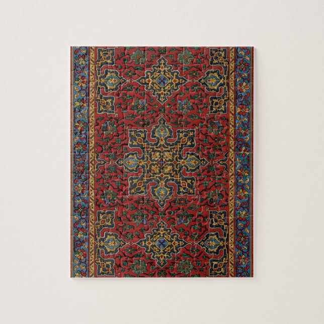 Classic Red and Blue,Persian Rug Carpet Pattern Jigsaw Puzzle (Vertical)