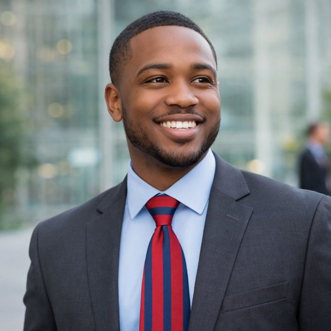 Classic Red and Blue Striped  Tie (Creator Uploaded)