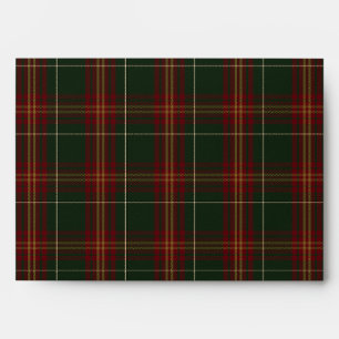 Classic Red and Green Plaid Envelope