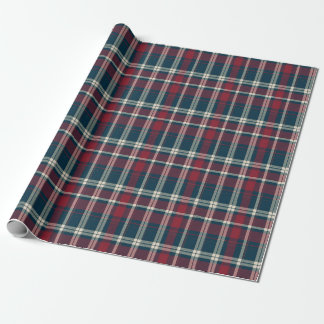 Classic Red and Green Plaid Tartan Christmas Wrapping Paper