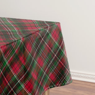 Classic Red and Green Tartan Plaid Tablecloth
