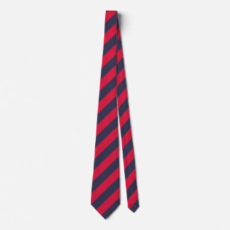 Classic Red and Navy Blue Stripes Tie