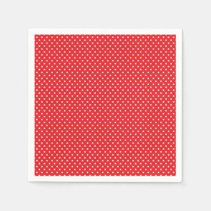 Classic Red and White Polka Dot Napkins