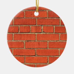 Classic Red Brick    Ceramic Ornament
