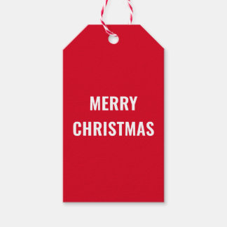 Classic Red Christmas Gift Tags | Merry Christmas