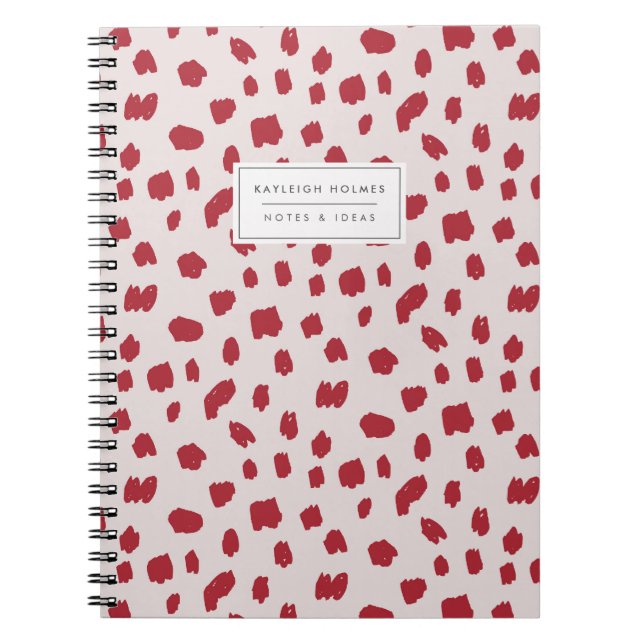 Classic Red Dalmatian Notebook (Front)
