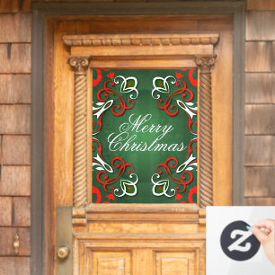 Classic Red Green Baroque Holiday Store Decor