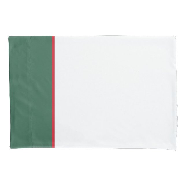 Classic Red & green Pillowcase (Front)
