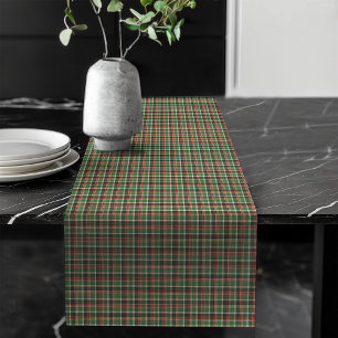 Classic Red Green Tartan Christmas Table Runner