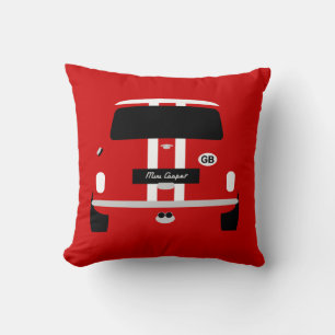 Classic Red hot Austin Mini  car Cushion
