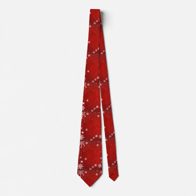 Classic Red Neck Tie. Tie (Front)