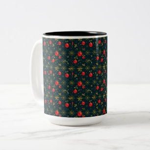 Classic Red Ornaments Christmas Coffee Mug (15 oz)