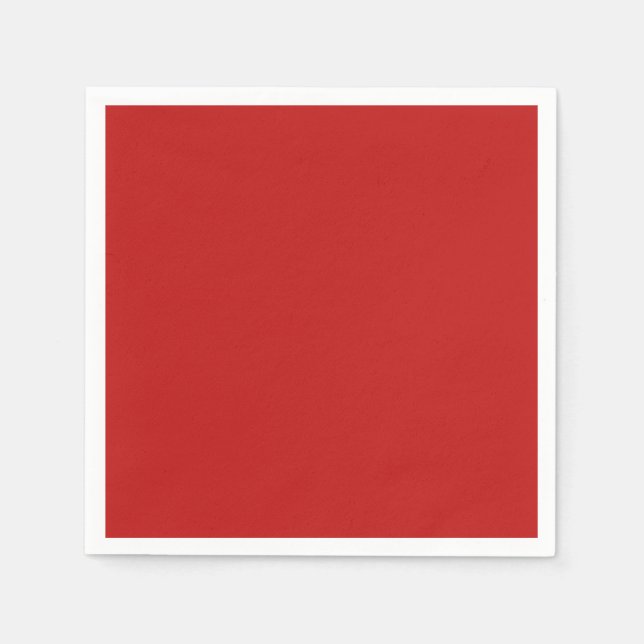 Classic Red Paper Napkins (Front)