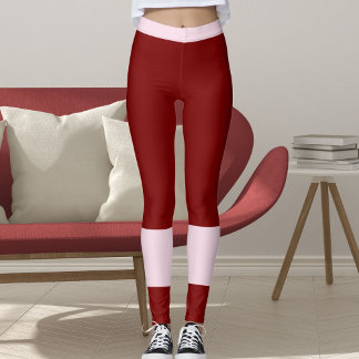 Classic Red Pink Valentine's Day Girlfriend Gift Leggings