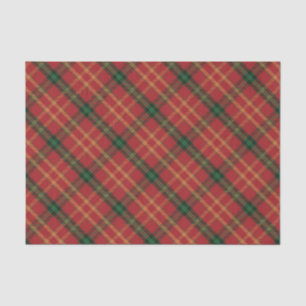 Classic Red Plaid Christmas Tissue Paper