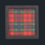 Classic Red Plaid Keepsake Box<br><div class="desc">Awesome and classic the red plaid</div>