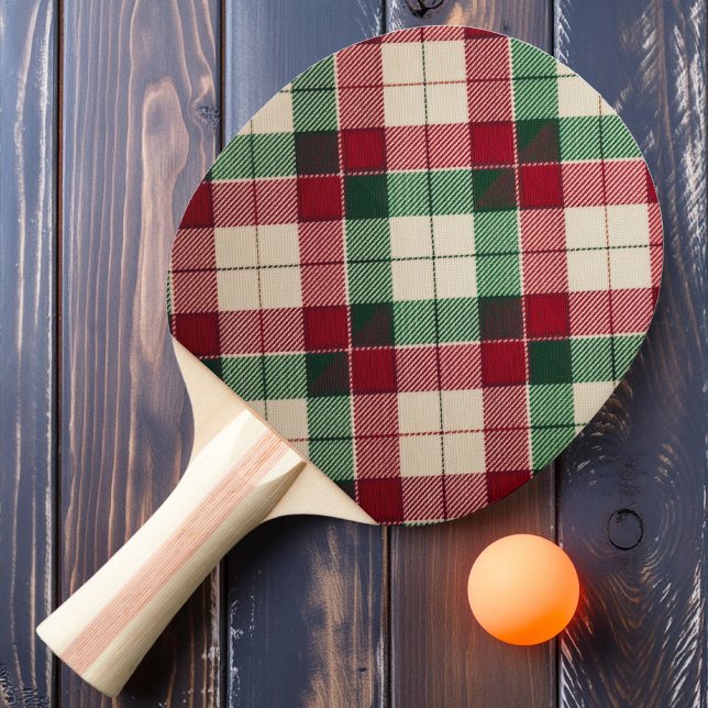 Classic Red Plaid Ping Pong Paddle (Creator Uploaded)