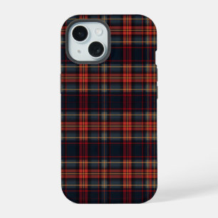 Classic Red Tartan Pattern iPhone 15 Case