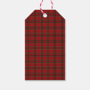 Classic Red Tartan Plaid Gift Tags