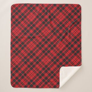 Classic Red Tartan Plaid Sherpa Blanket