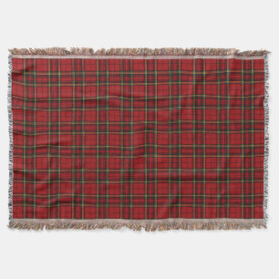 Classic Red Tartan Plaid Throw Blanket