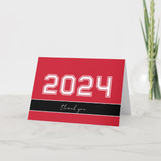 Classic Red Thank You Card