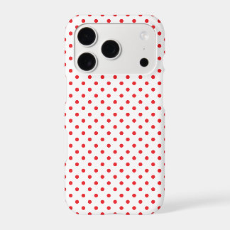 Classic Red Tiny Polka Dot Pattern