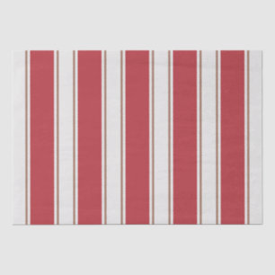 Classic Red, White and Mocha Mouse Stripes Tissue Paper