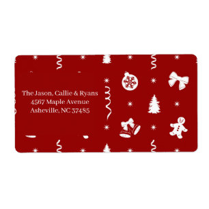 Classic Red & White Gingerbread Christmas