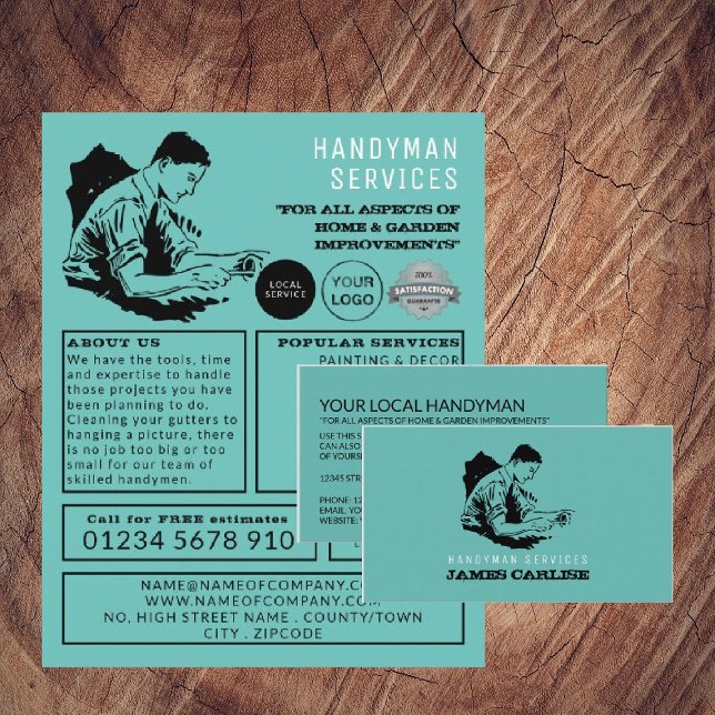 Classic Repairman, Handyman Advertising Flyer (Creator Uploaded)