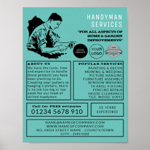 Classic Repairman, Handyman Advertising Poster