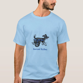 Classic Rescued Rollers Logo Design T-Shirt