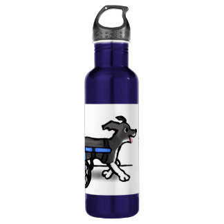 Classic Rescued Rollers Logo Design Water Bottle