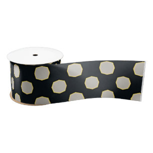 Classic Retro Black Polka Dot Satin Ribbon