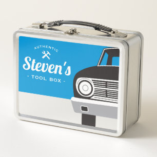 Classic Retro Car   Customised Name Tool Box