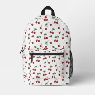 Classic Retro Cherry Harvest Printed Backpack