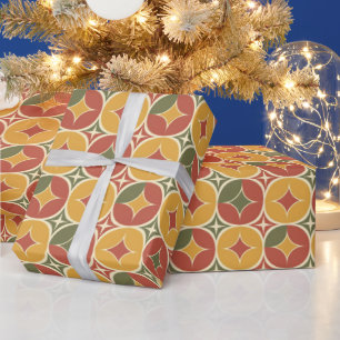 Classic Retro Corporate Holiday Wrapping Paper