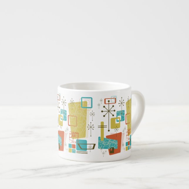 Classic Retro Espresso Cup (Front Right)