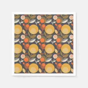 Classic Retro Floral Pattern Napkin