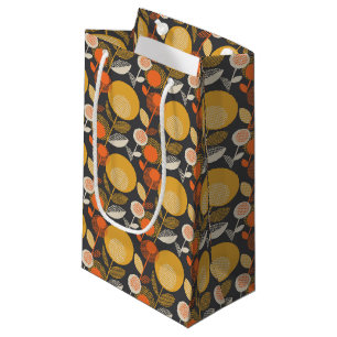 Classic Retro Floral Pattern Small Gift Bag