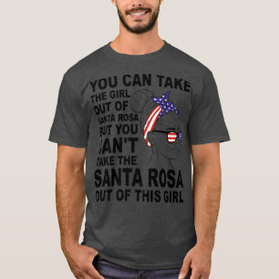 Classic Retro Girl From Santa Rosa  Proud Santa Ro T-Shirt