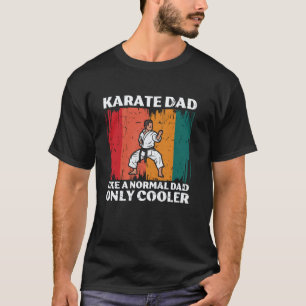 Classic Retro Karate Art For Dad Men Karate Black T-Shirt