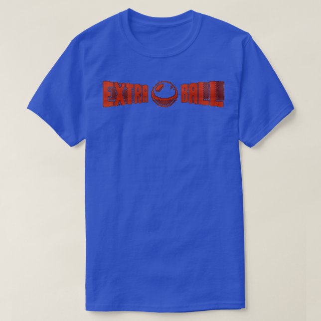 Classic Retro Pinball Gift  Extra Ball  Pixel Art  T-Shirt (Design Front)