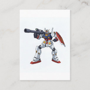 Classic Retro RX-78-2 Gundam Mecha Anime Illustrat Business Card