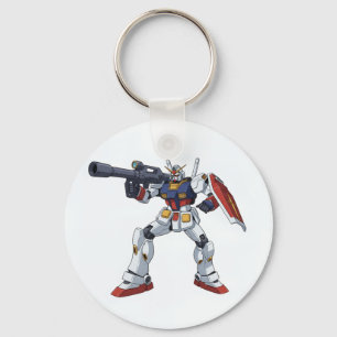 Classic Retro RX-78-2 Gundam Mecha Anime Illustrat Key Ring