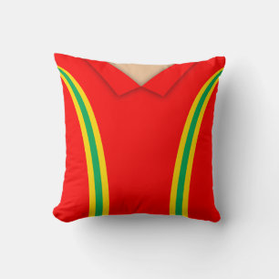 Classic Retro Soccer Jersey Template, Vintage Cushion